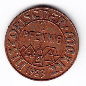 1983 Switzerland Stadrecht Aarau Commemorative Token (b88)